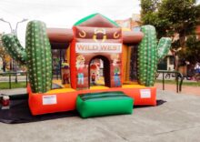 CASTILLO INFLABLE TEMATICA VIEJO OESTE