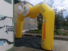 ARCO INFLABLE TUBULAR CON COLCHÓN (FULL IMPRESIÓN)